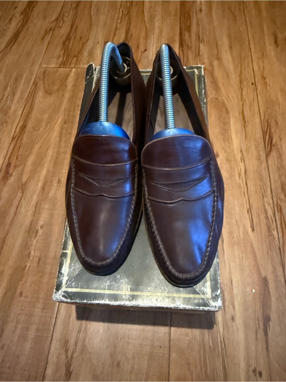 Vintage Bally Penny loafers brown size 8
